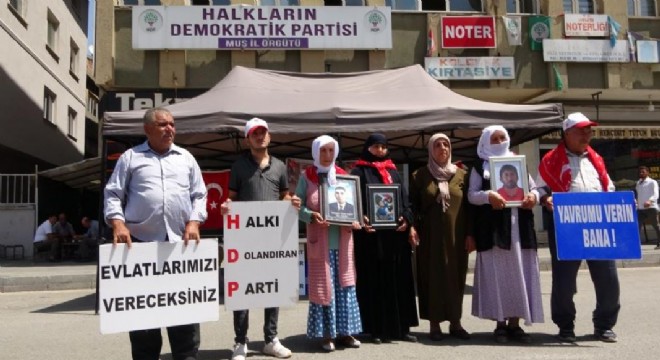 Muş’ta evlat nöbeti 68’inci haftaya girdi